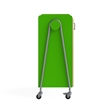 Whiffle Typical - 2 Wood Column 12-Tote Mobile Storage Cart in Green - 48