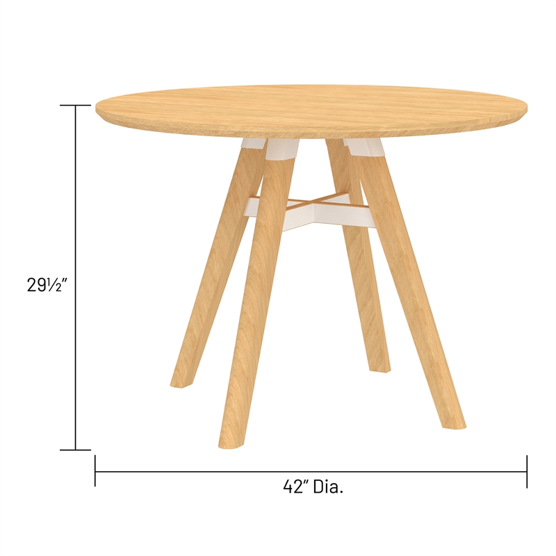 Safco Resi Contemporary Maple Wood Sitting-Height Table in Beige
