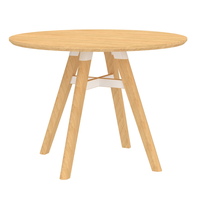 Safco Resi Contemporary Maple Wood Sitting-Height Table in Beige