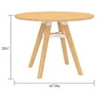Safco Resi Contemporary Maple Wood Sitting-Height Table in Beige