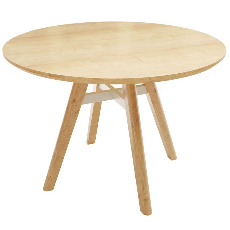 Safco Resi Contemporary Maple Wood Sitting-Height Table in Beige