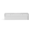Resi Modern Wooden Wall Mounted Hutch Sleek in White and Brown