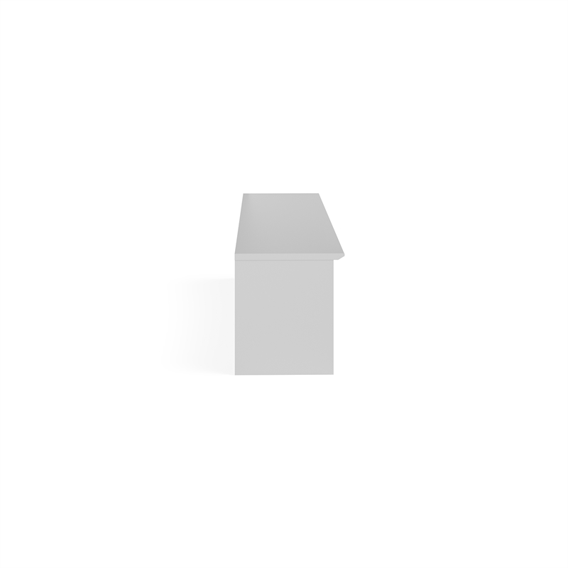 Resi Modern Wooden Wall Mounted Hutch Sleek in White and Brown