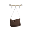 Resi Coat Wall Rack Features Three Metal Hooks with a White Powder Coated