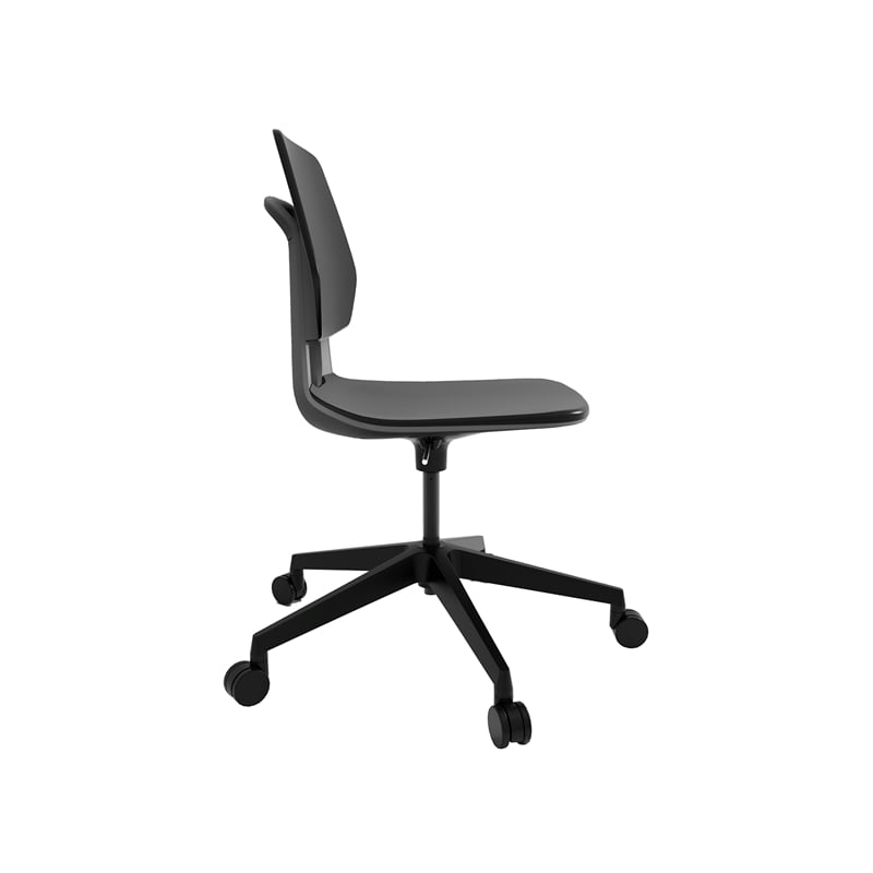 Safco Commute Modern Adjustable Rolling Office Chair Contemporary Seating Black