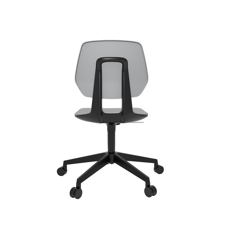 Safco Commute Modern Adjustable Rolling Office Chair Contemporary Seating Gray