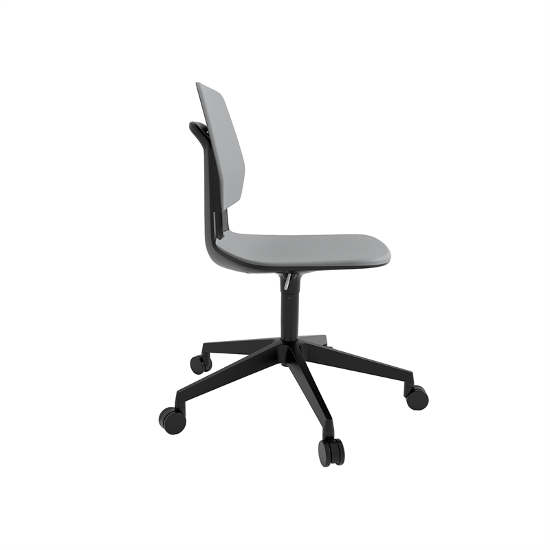 Safco Commute Modern Adjustable Rolling Office Chair Contemporary Seating Gray