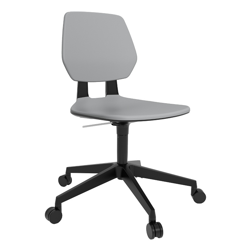 Safco Commute Modern Adjustable Rolling Office Chair Contemporary Seating Gray