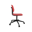 Safco Commute Modern Adjustable Rolling Office Chair Contemporary Seating Red