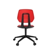 Safco Commute Modern Adjustable Rolling Office Chair Contemporary Seating Red