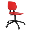 Safco Commute Modern Adjustable Rolling Office Chair Contemporary Seating Red
