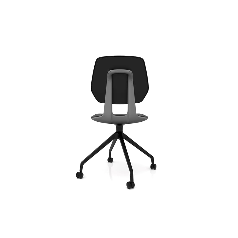 Safco Commute Modern Adjustable Rolling Office Chair Contemporary Seating Black