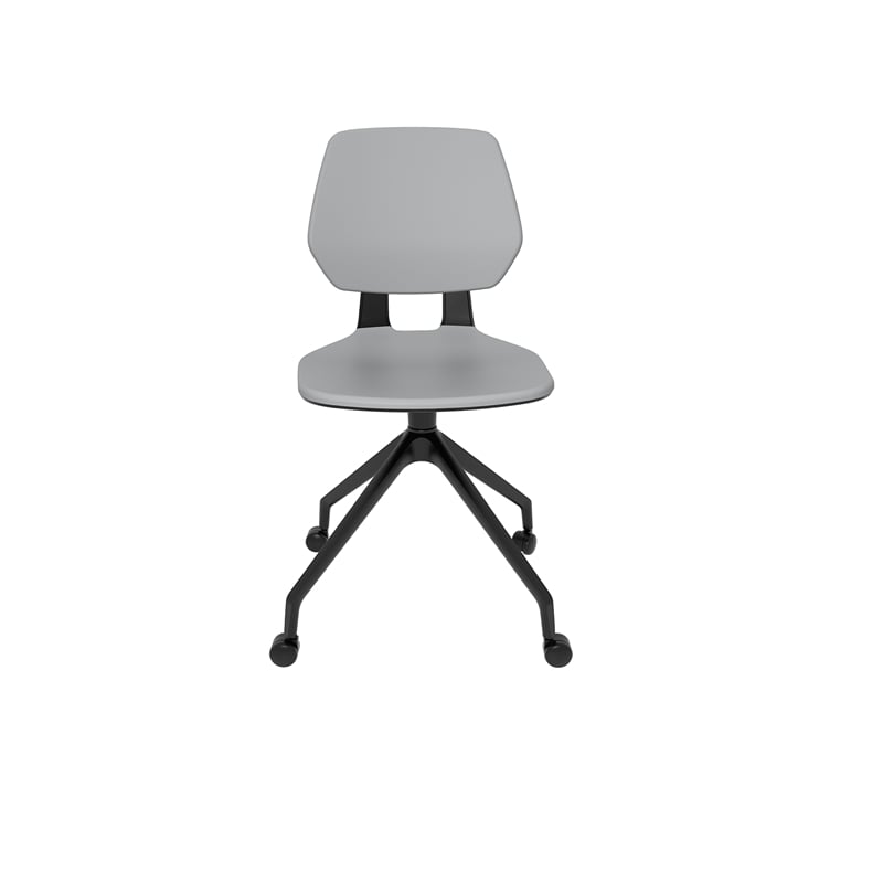 Safco Commute Modern Adjustable Rolling Office Chair Contemporary Seating Gray