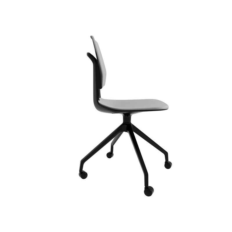 Safco Commute Modern Adjustable Rolling Office Chair Contemporary Seating Gray