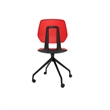 Safco Commute Modern Adjustable Rolling Office Chair Contemporary Seating Red