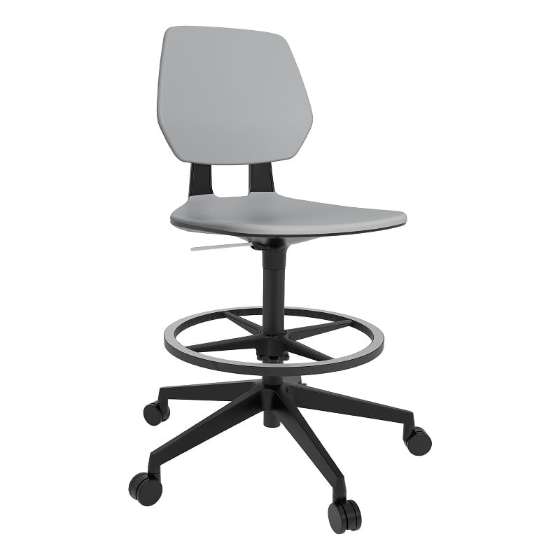 Safco Products Commute Extended Height Office Chair Foot Rest Gray