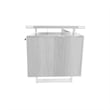 Safco Products Mirella SOHO Desk with Built-In Pedestal White Ash Easy Assembly