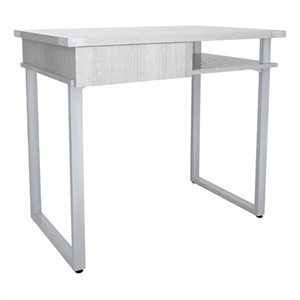 Safco Products Mirella SOHO Desk with Drawer White Ash