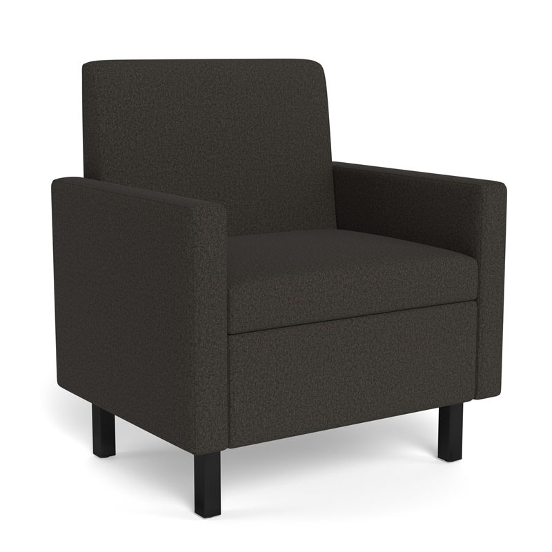 Safco Movvi single seat both arms slate fabric