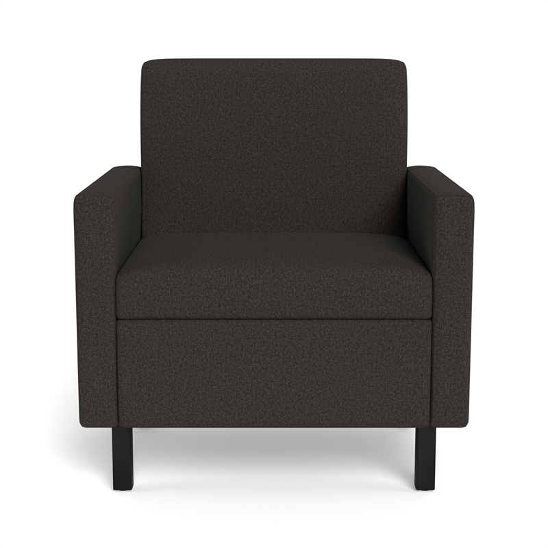 Safco Movvi single seat both arms slate fabric