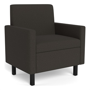 Safco Movvi single seat both arms slate fabric