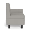 Safco Movvi single seat right arm silver fabric
