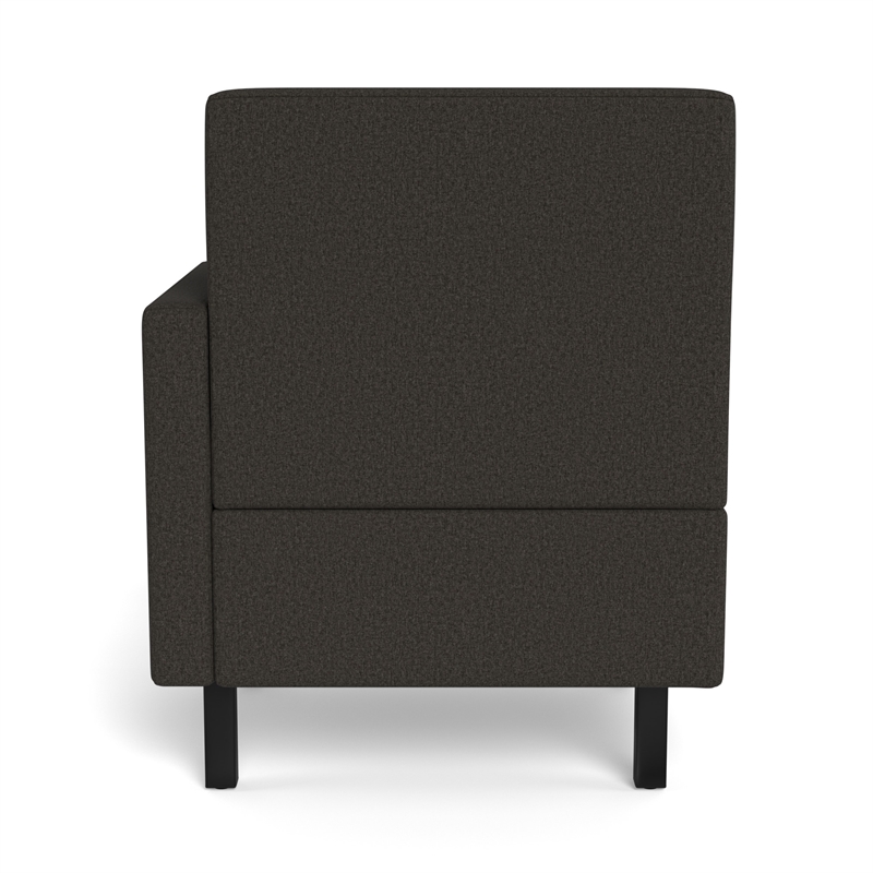 Safco Movvi single seat left arm slate fabric