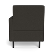Safco Movvi single seat left arm slate fabric