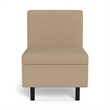 Safco Movvi single seat no arm taupe fabric