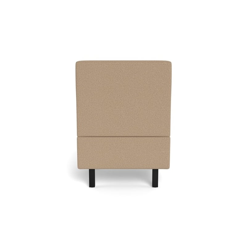 Safco Movvi single seat no arm taupe fabric