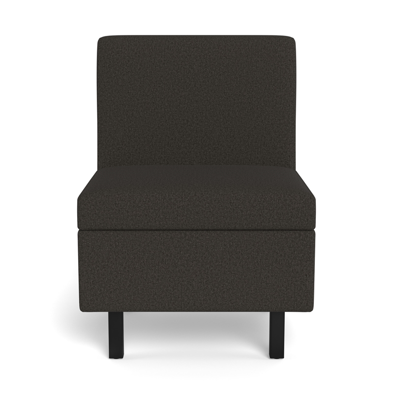 Safco Movvi single seat no arm slate fabric