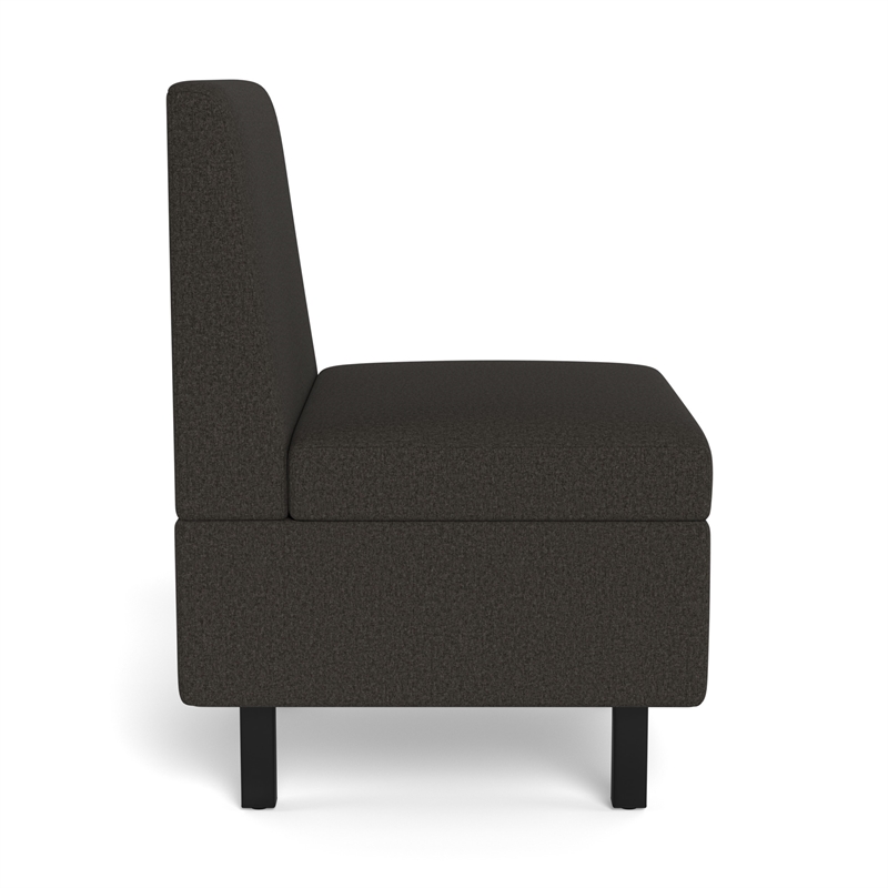 Safco Movvi single seat no arm slate fabric