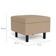 Safco Movvi single chase cushioned taupe fabric