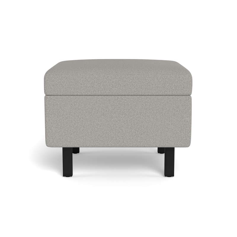 Safco Movvi single chase cushioned silver fabric