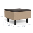 Safco Movvi end table or separate taupe fabric