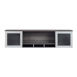 Safco Medina 72&quot Wood Hutch Gray
