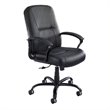 Safco Serenity™ High Back Big and Tall Office Chair in Black Leather 