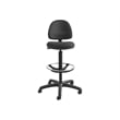 Safco Precision Extended Drafting Chair with Footrest in Black