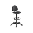 Safco Precision Extended Drafting Chair with Footrest in Black