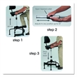 Safco Task Master Economy Industrial Drafting Chair in Black
