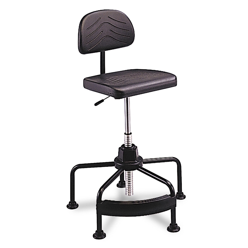 Safco Task Master Economy Industrial Drafting Chair in Black