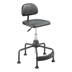safco task master economy industrial drafting chair in black