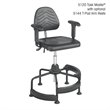 Safco Task Master Deluxe Industrial Drafting Chair in Dark Grey