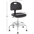 Safco Soft Tough Black Economy Industrial Drafting Chair
