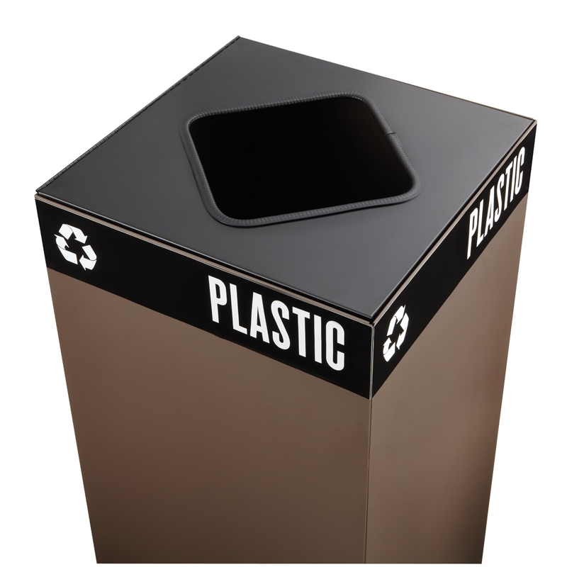 Safco Public Square Waste Lid for Recycling Receptacle Base