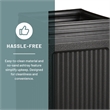 Safco Canmeleon Series Small Outdoor Recessed Panel Side Opening Receptacle with Urn