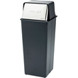 Safco Reflections 21 Gallon Push Top Receptacle