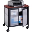 Safco Impromptu Deluxe Machine Stand with Doors in Black