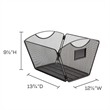 Safco Ony Mesh Desktop Tub File Letter Size in Black