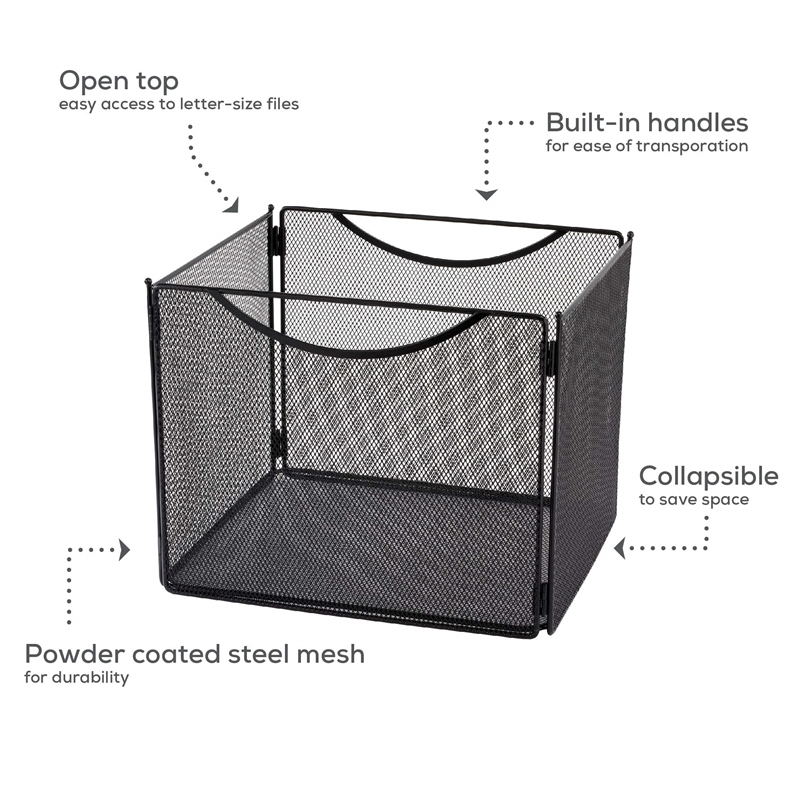 Safco Ony Mesh Desktop Box File 10